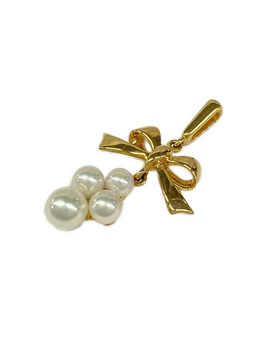 Mikimoto 18K Yellow Gold Pearl Pendant #349495M67B